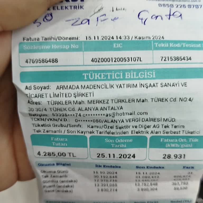 Ödenen Faturaya Rağmen Enerji Kesintisi