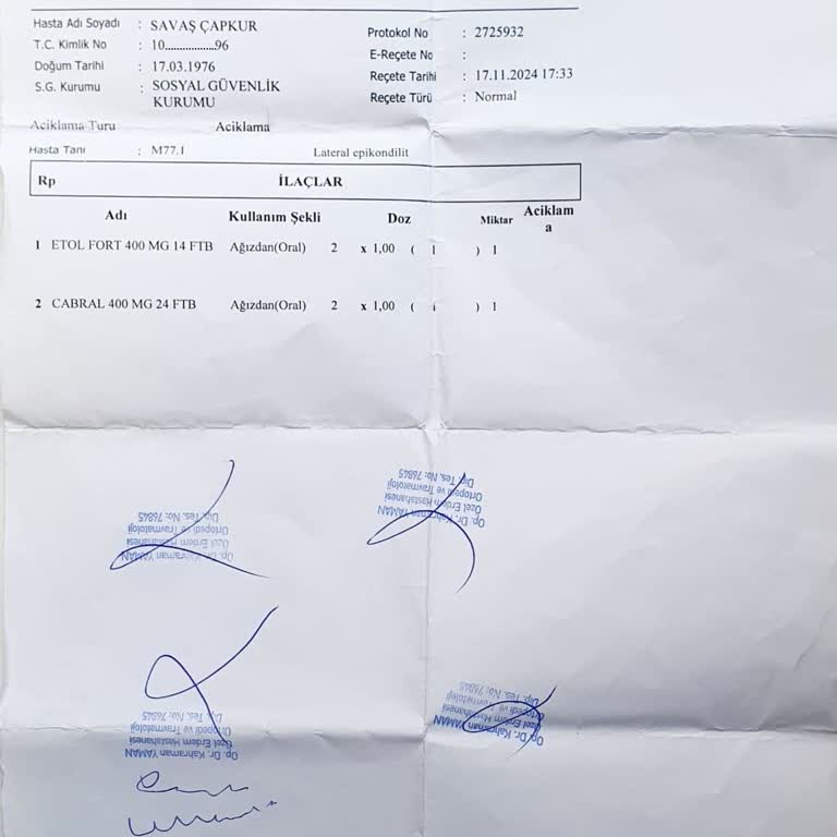 Hastanede Eksik Hizmet Ve Yanıltıcı Reçete Sorunu