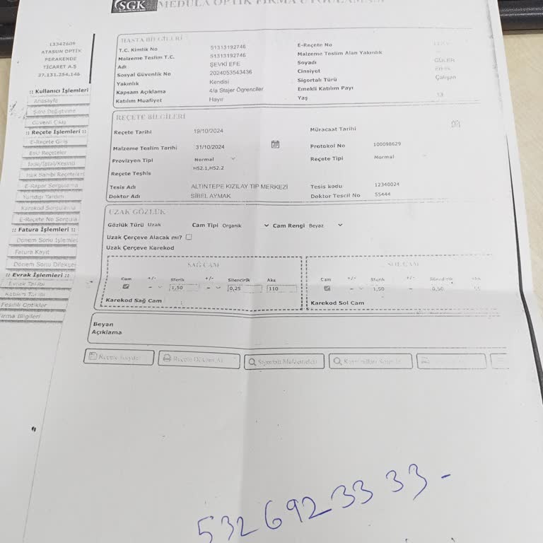 Optik Reçete Sorunu: Acil Çözüm Bekliyoruz!