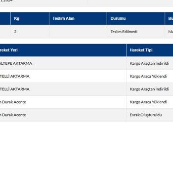 Kargo Teslimatında Yaşanan Gecikme Ve İletişim Sorunu