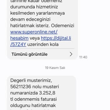 Fatura Detaylarına Erişim Sorunu Ve Yüksek Fatura Şoku