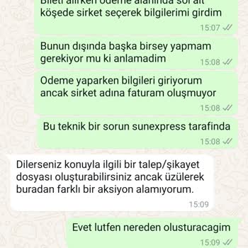 Sunexpress'te Ticari Fatura Krizi