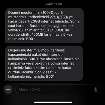 Türk Telekom Aşım Ücretleri Şok Ediyor