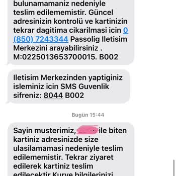 Teslim Edilemeyen Passolig Kartı: Sürekli Kargoda Ve Yanıltıcı Mesajlar