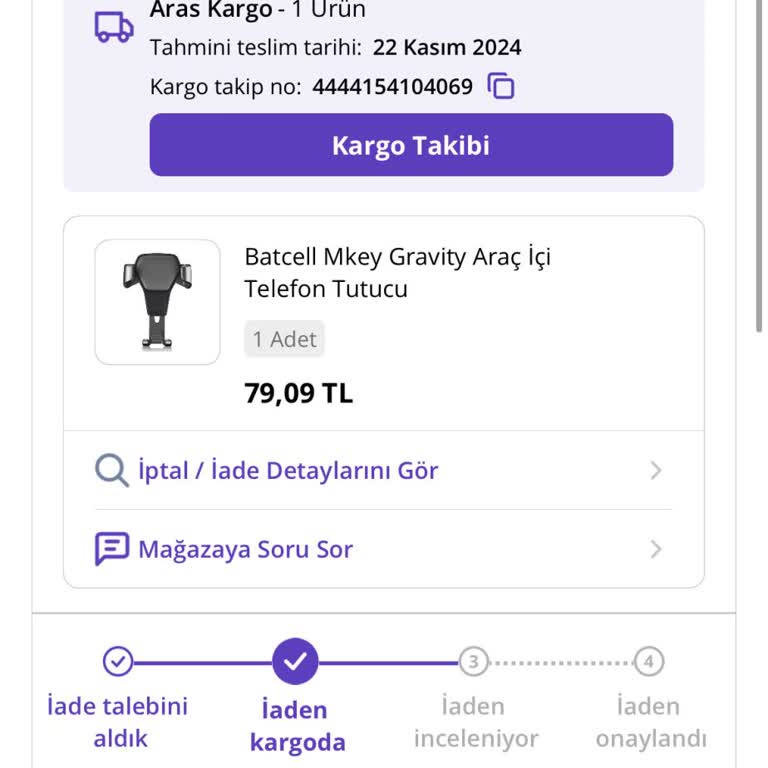 Aras Kargo İle Yaşanan Teslimat Sorunu Ve Zaman Kaybı