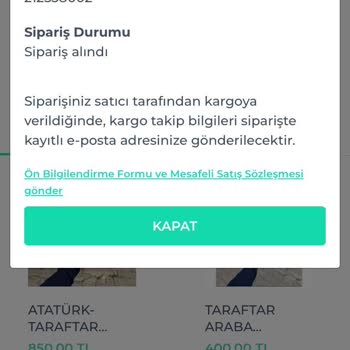 19 Gün Geçti Siparişim Hala Yok