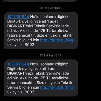 Digiturk Cihaz Ve Kart Ücretlendirme Sorunu
