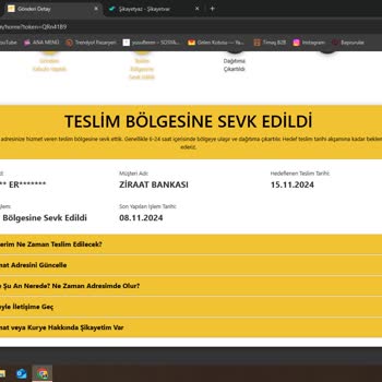 Geç Teslimat Ve İletişim Sorunu
