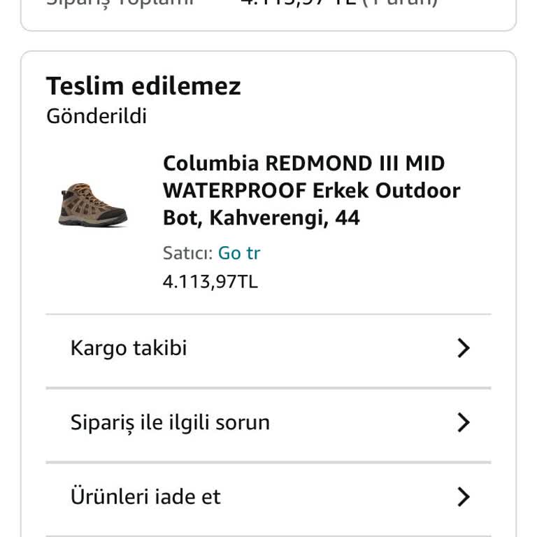 Amazon'da İptal Edilen Sipariş Ve İade Sorunu