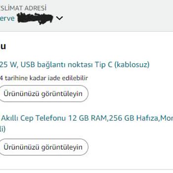 Amazon'dan Satın Alınan Telefon Ve Şarj Aletinin Teslim Edilememesi