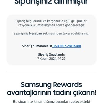 Samsung Telefon Sipariş İptali Ve İade Sorunu