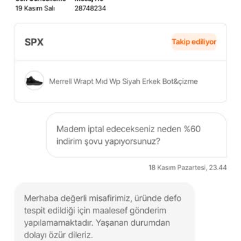 İndirimli Ürünün Teslim Edilmemesi Ve Mağduriyet Talebi
