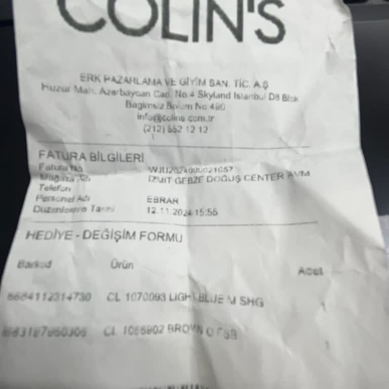 Colin's Mağazasında Değişim Sorunu Ve Müşteri Mağduriyeti