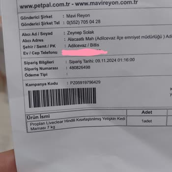 Yanlış Ve Hasarlı Ürün Gönderimi