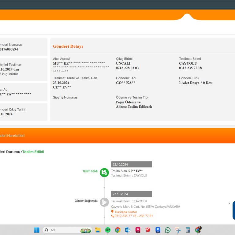 MNG Kargo Çayyolu Şubesi: Belgelerimin İadesinde Yaşanan Sorun Ve İletişim Eksikliği
