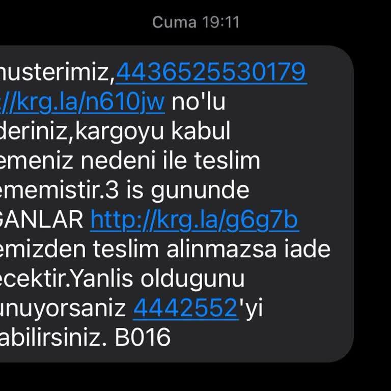 Aras Kargo'da Yanıltıcı Mesaj Ve Geri Gönderilen Kargo Sorunu