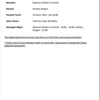 Otobüs Hareket Saatindeki Değişiklik Mağduriyeti