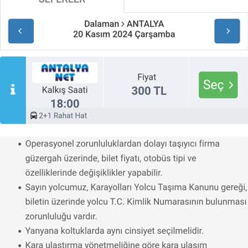 Otobüs Hareket Saatindeki Değişiklik Mağduriyeti