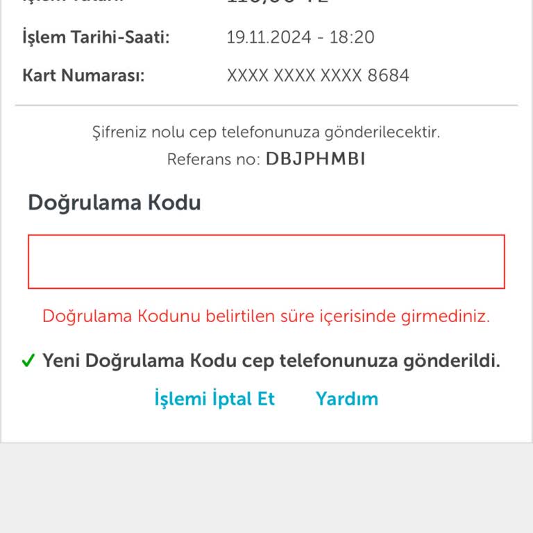 Operatör Değişikliği Sonrası Onay Kodu Sorunu