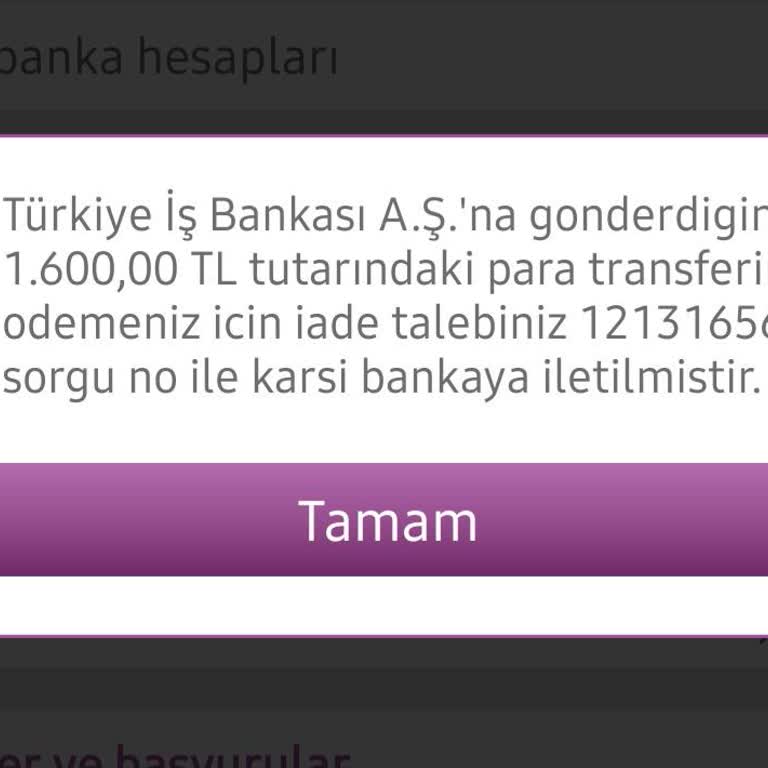 İptal Edilen EFT Ücret İadesi Sorunu