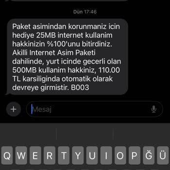 İzinsiz Eklenen İnternet Paketi Ve Yüksek Ücret Sorunu