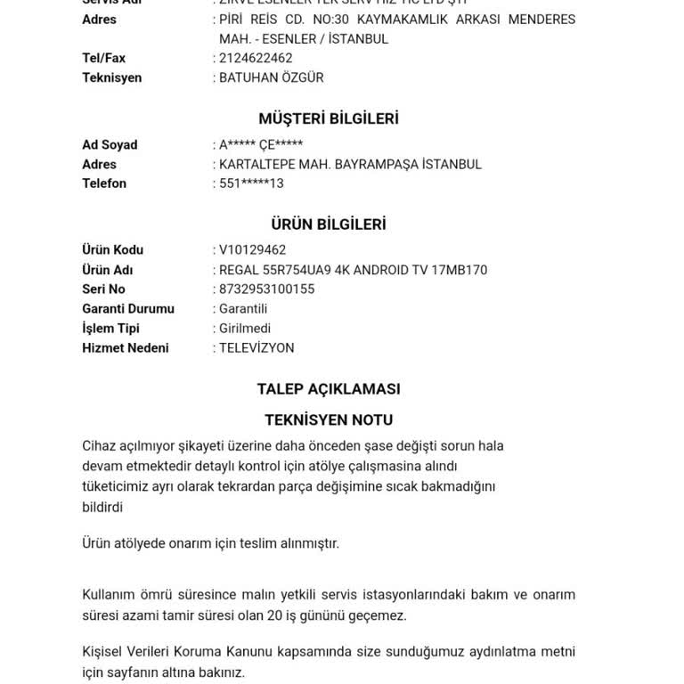 Yedek Parça Bekleyişi: 20 Günlük Mağduriyet