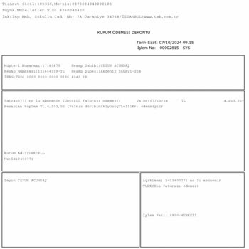 Fatura Ödemesi Sonrası İade Sorunu