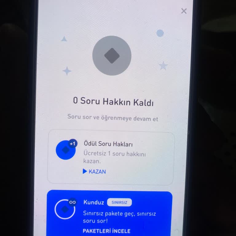 Kunduz Uygulamasında Sınırsız Soru Paketi Sorunu