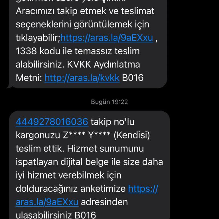 Aras Kargo Kargo Teslimatında Yaşanan Sorunlar