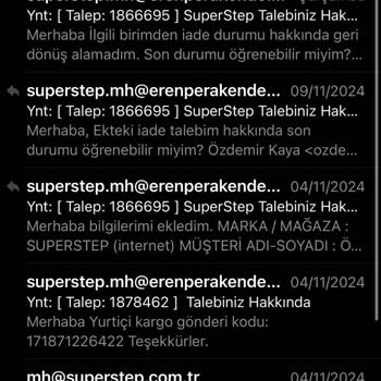 SuperStep İade Sürecinde Yaşanan Aksaklıklar