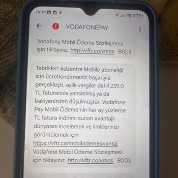 Vodafone Pay Üzerinden Bilgim Dışında Yapılan Abonelikler Ve Haksız Faturalandırma