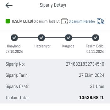 Eksik Ürün Teslimatı Ve Yanıltıcı Kargo Bilgileri
