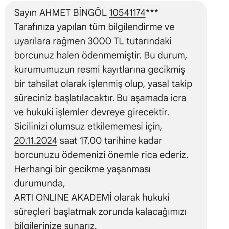 Yanıltıcı Kayıt Ve Haksız Ücret Talebi