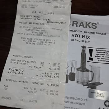 Patlayan Blender Ve Uzayan Servis Süreci
