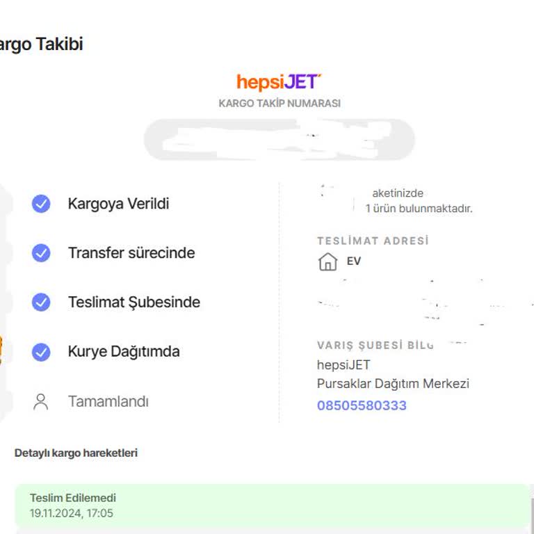 Hepsijet Kargo Teslimat Sorunu Ve İlgisiz Çalışanlar