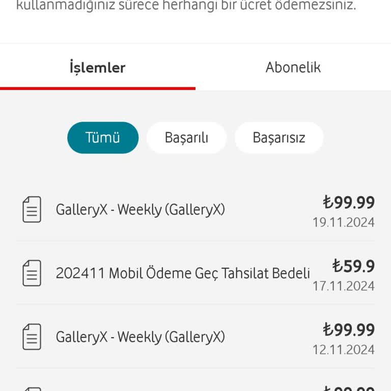 Mobil Ödeme Abonelik İptali Ve Fatura İadesi Talebi