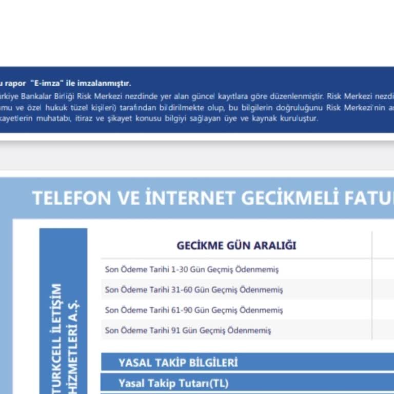 Turkcell Borç Sorunu Ve Sicil Bozukluğu
