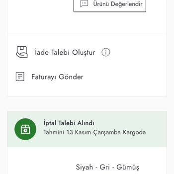 İptal Edilen Siparişin Ücreti İade Edilmiyor!