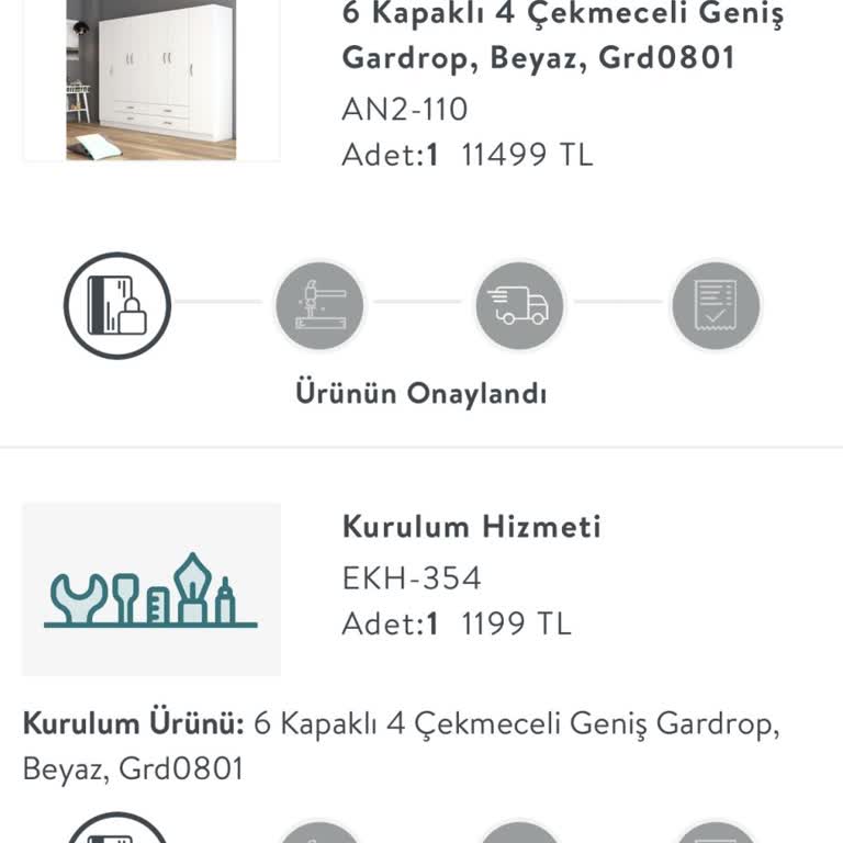 Vivense'den Aldığım Gardırop Teslim Edilmedi
