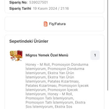 Tarihi Geçmiş Soslarla Gelen Sipariş Şoku