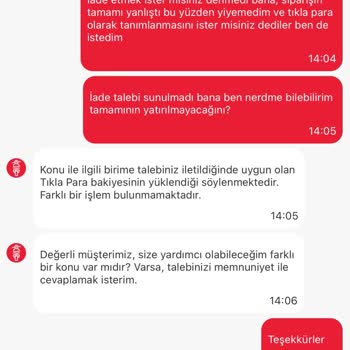 Yanlış Sipariş Ve Eksik İade Sorunu