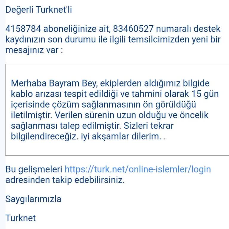 İnternet Sorunları Ve Müşteri Hizmetleri Eksikliği