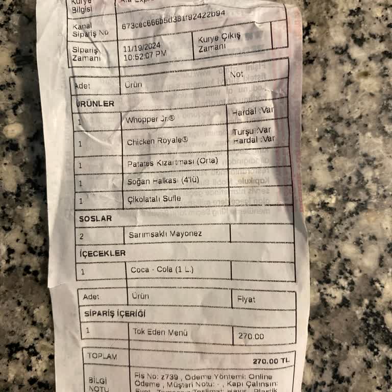Geç Gelen Sipariş Ve Soğuk Ürünler: Burger King Hayal Kırıklığı