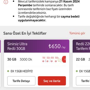 Vodafone'dan Şok Edici Fiyat Artışı