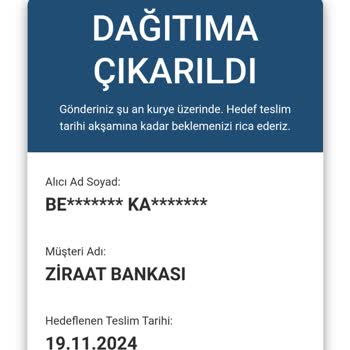 Ziraat Bankası Genç Kartım Kargo Şubesinde Bekletiliyor