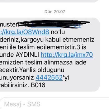 Adrese Ulaşmayan Kargo Ve Yanıltıcı Not Sorunu