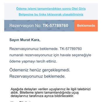 Rezervasyon İptali Ve İade Sorunu