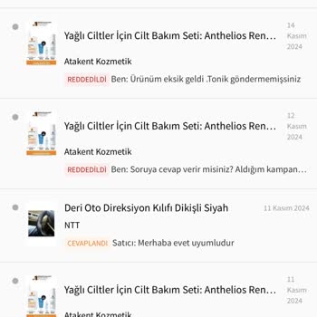 Trendyol Eksik Ürün Gönderimi Ve Müşteri Memnuniyetsizliği!