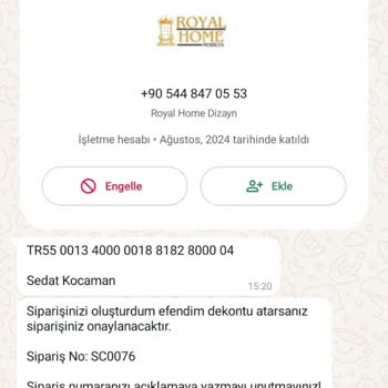 Gerçek Olmayan Firma Ve Yanıltıcı Sipariş Süreci