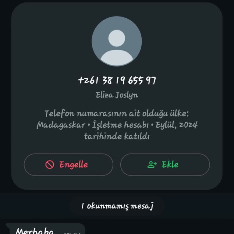 Bilinmeyen Numaradan Gelen Mesajla Güvenlik Endişesi